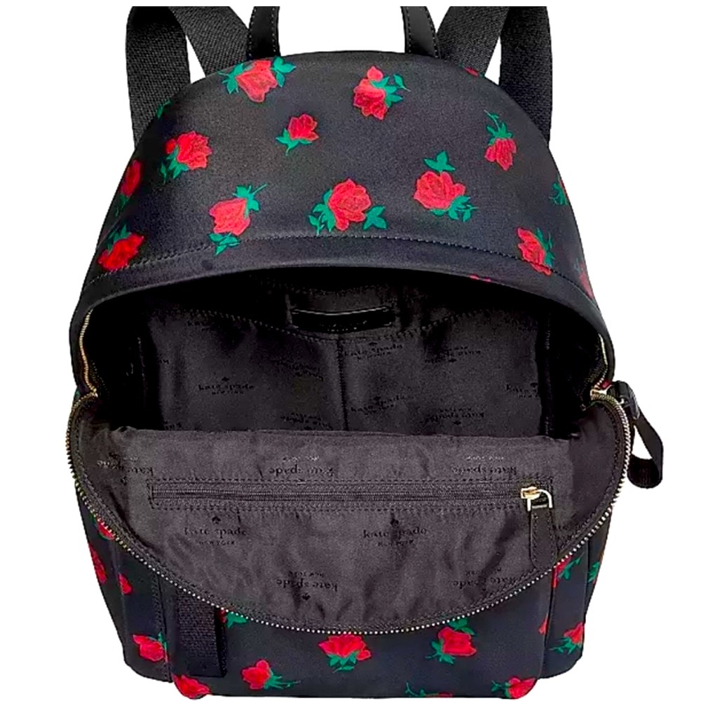 NWT Kate Spade Chelsea Rose Toss Printed Medium Backpack - Picture 7 of 9